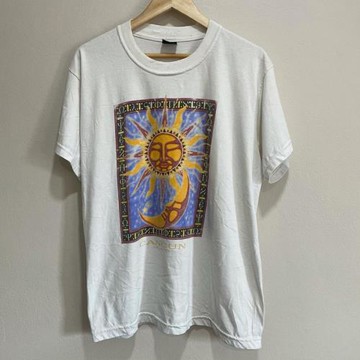 墨西哥Mexico街頭潮牌短袖月亮oversize復古百搭圓領T恤男