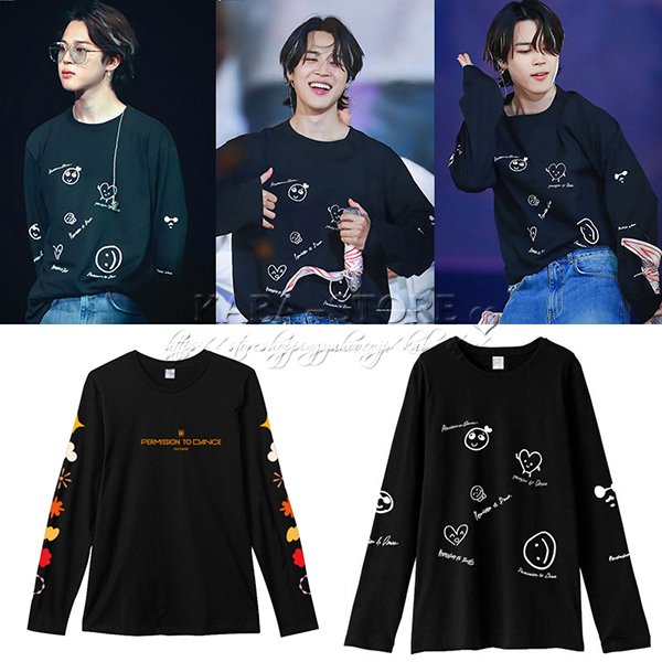 BTS(防弾少年団) JiMin 韓流グッズ 長袖 Tシャツ 春夏 コート 2022新入荷 男女 周辺 応援服 打歌服 長袖 Tシャツ 通気 吸汗  通販 LINEポイント最大0.5%GET | LINEショッピング