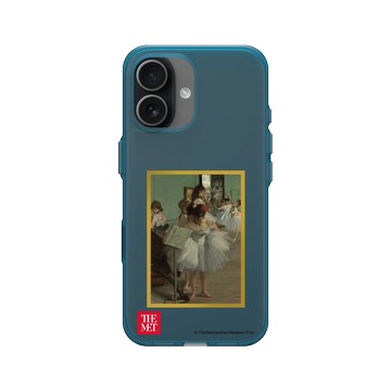 iPhone 17 Clear (相機按鈕) 夜幕藍 - The MET - 畫框系列 - 竇加《舞蹈教室》
