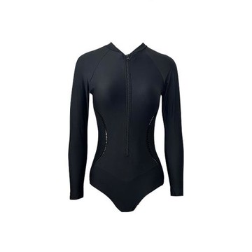 新款潛水服女連體泳衣長袖長褲防曬速干顯瘦沖浪漂流浮潛游泳衣夏