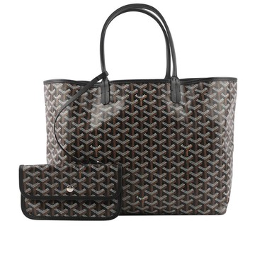 GOYARD Saint Louis PM 經典圖紋中型購物包(黑色)