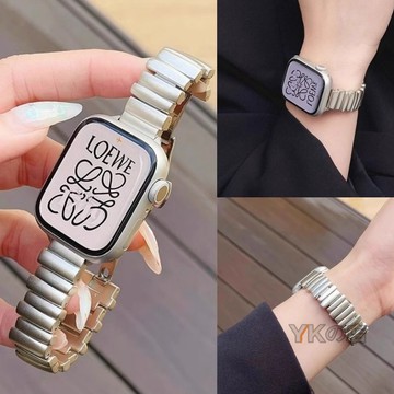 不規則合金 Apple Watch S9錶帶 41 42 45 46mm錶帶 42mm手錶錶帶 44 49mm小蠻腰錶帶