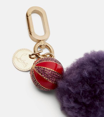 Christian Louboutin Leather-trimmed bag charm