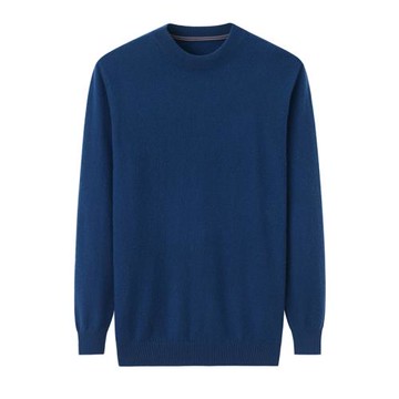 絨爵山羊絨衫男純色商務休閑圓領套頭打底衫毛衫針織衫毛衣E1020