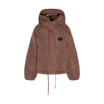 Dolce & Gabbana - Brown Puffer Logo Down Jacket