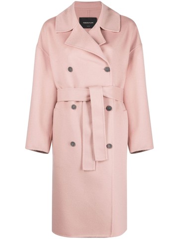 Fabiana Filippi - double-breasted coat - women - Cashmere/Polyester - 36 - Pink