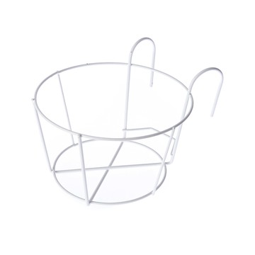 單盆鐵掛架 白色 大