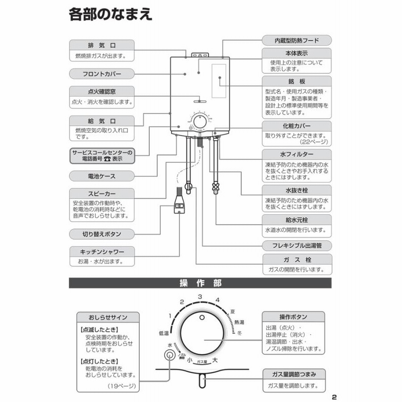 6m3250h4h プロパンガス パロマ ガス瞬間湯沸器 PH-5BV-3（ガス