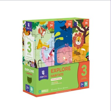 澳洲 mierEdu - 益智學習拼圖Level 3-動物的家 ME643