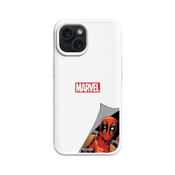 iPhone 15 SolidX 白 - 迪士尼-漫威 Marvel - 死侍-探頭