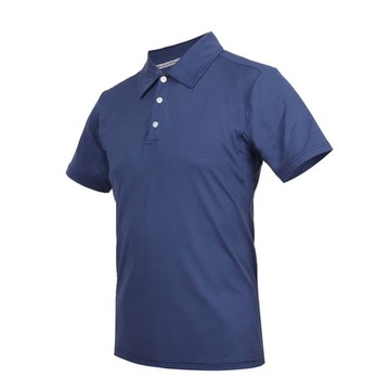 HODARLA 星魁二代 男剪接短袖POLO衫-短袖T恤 上衣 吸濕排汗 台灣製 健身 3171202 丈青條紋