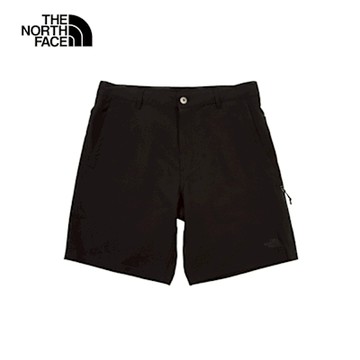 The North Face 官方旗艦 北面男款黑色舒適透氣休閒短褲｜8EYD4H0