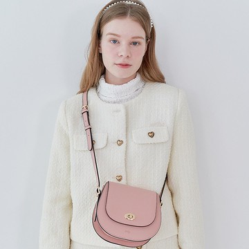 韓國JERRY BAG | 粉色 | 圓角袋 | 側背包 斜孭袋