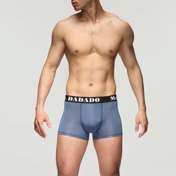 Mr. DADADO-WINCOOL涼感舒適 M-LL合身平口運動內褲(深藍) GHC502DB