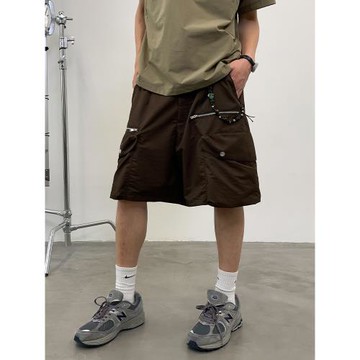 ARCH BY ROARINGWILD 咆哮野獸 棕色寬松輕薄工裝短褲