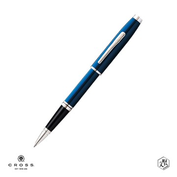 【CROSS】 Coventry高雲藍亮漆白夾鋼珠筆 免費刻字 (原廠正貨)