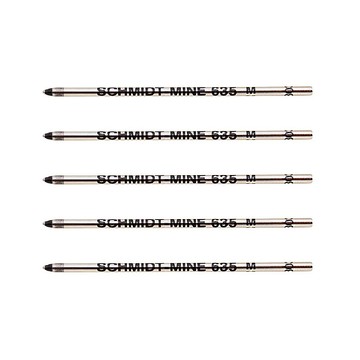 德國SCHMIDT施密特油性原子筆芯5入_迷你D1型黑色(#635M)