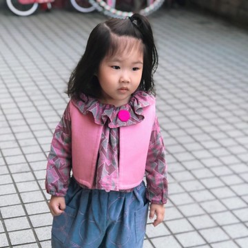 純粉色-冬季羊絨小背心馬甲