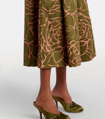 Dries Van Noten Floral cotton midi skirt