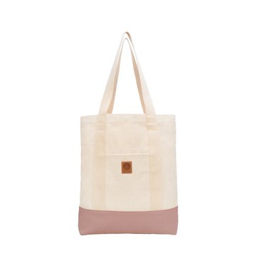 [Mukasa] 簡約帆布提袋 - 燕麥色 - MUK-23554