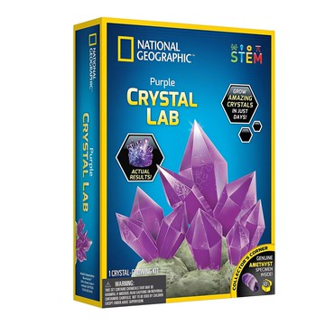 NATIONAL GEOGRAPHIC 國家地理 晶透奇蹟 紫水晶栽種實驗室 附紫水晶  1盒