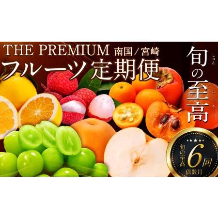 ふるさと納税 南国宮崎 旬の《至高》フルーツ定期便 偶数月コース（計6回）  宮崎県新富町