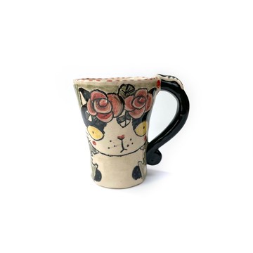 Nice Little Clay 手工鈴鐺杯 可愛貓 0101-159