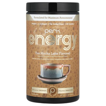 Perk Energy, 棕色摩卡拿鐵，14.4 盎司（402 克）