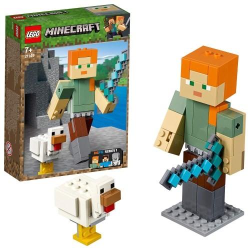 レゴ マインクラフト ビッグフィグ アレックスとニワトリ 21149