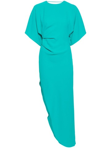 REV - The Savita asymmetric midi dress - women - Polyester - 34 - Blue