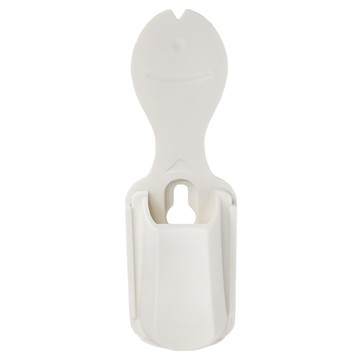 吸盤飯勺座 ABS材質  14.5 x 4.6cm  白色  1個