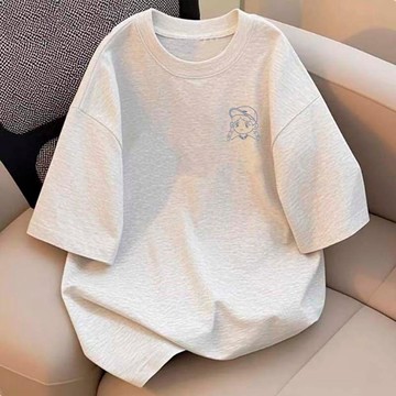 【董小姐】韓國短袖 寬鬆 t恤運動上衣  韓系衣服 ins 100%纯棉上衣風衣服 顯瘦  古著   短袖t恤