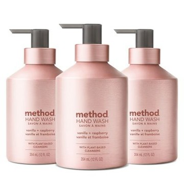 Method美則 金緻洗手乳-玫瑰金(香草&覆盆子)354mlx3