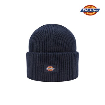 【日本獨家支線】Dickies男女款深夜藍羊毛混紡經典三色品牌Logo針織毛帽|DK0A87NDL18