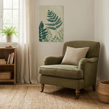 野蕨手記 自然詩境系列 藝術微噴植物掛畫靜心玄關書房 居家裝飾