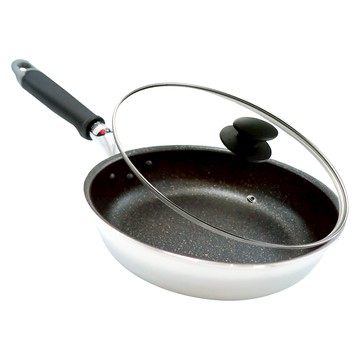 Hokua 北陸 大金IH輕量級不沾平底鍋 含蓋 20cm 耐磨耐刮 日本製造  1個