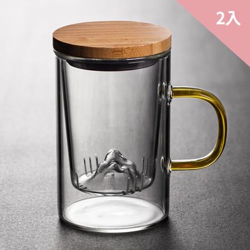 CS22 觀山雲谷茶水分離泡茶杯-2入