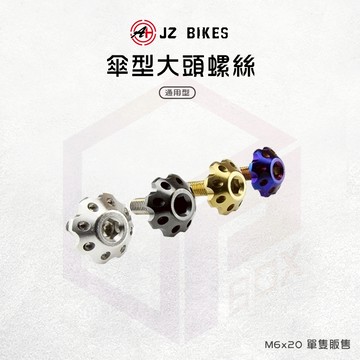 JZ 傑能 螺絲 牌照螺絲 大牌螺絲 M6x20 傘型螺絲 大頭螺絲 機車螺絲 造型螺絲 車牌螺絲 白鐵螺絲 墊片螺絲
