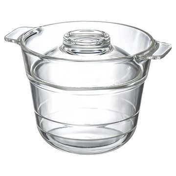 HARIO 好璃奧 清透玻璃便利飯釜 XRCP-1 900g  透明色  1個