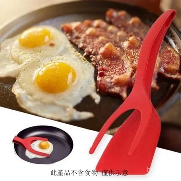 台灣發貨 【6337人好評】煎魚牛排煎蛋鷄蛋煎餅二閤一家用廚房烤麵包牛扒尼龍翻轉工具剷子0324 KMUZ