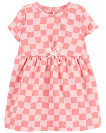 Baby Checkered Jersey Dress