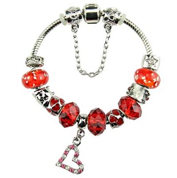 現貨+預購 串珠手鍊 手環-水晶琉璃飾品精緻時尚鑲鑽愛心女配件2款73ay181【獨家進口】【米蘭精品】