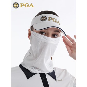 美國PGA 高爾夫護頸防曬面罩女款抗UV高彈力圍脖臉罩透氣速干口罩