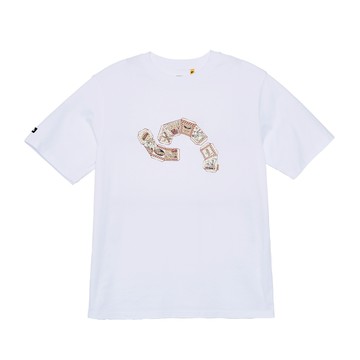 5th STREET｜男裝｜披薩盒印花短袖T恤｜白色