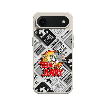 iPhone Air SolidX 貝殼灰 - 湯姆貓與傑利鼠 Tom and Jerry - 貼紙系列 - 復古LOGO