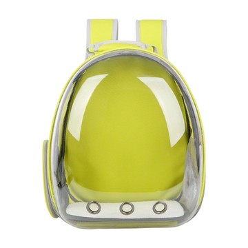 skylife 全景透明太空包 寵物外出背包  42 x 29 x 27cm  黃色  1個