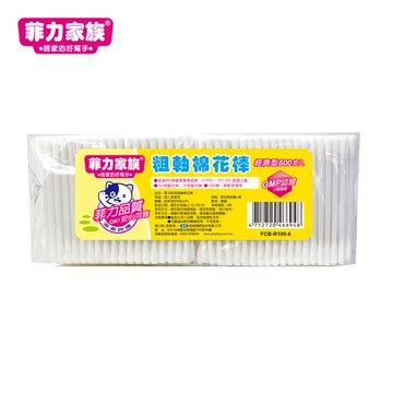 菲力家族粗軸棉花棒600支