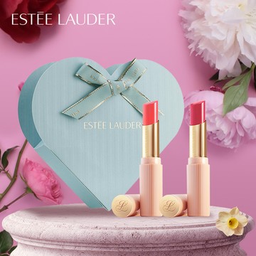 雙倍的滋潤，雙倍的情誼【Estee Lauder 雅詩蘭黛】水啵啵琉璃潤唇膏 任2禮盒 (共6色)💗| 護唇膏推薦 520 情人節禮物