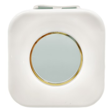 廚房壁掛式保鮮膜套收納盒 可容納100個  16 x 15.5 x 7.5cm  白色  1個