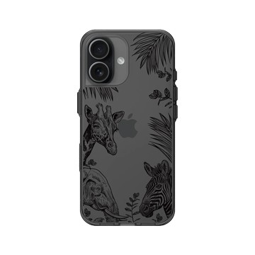 iPhone 17 Clear (相機按鈕) 酷墨灰 - MYMY REVERZ TATTOO - 叢林